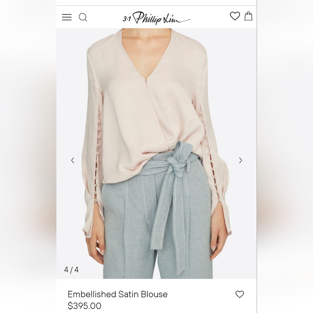 3.1 Phillip Limslit sleeve blouse